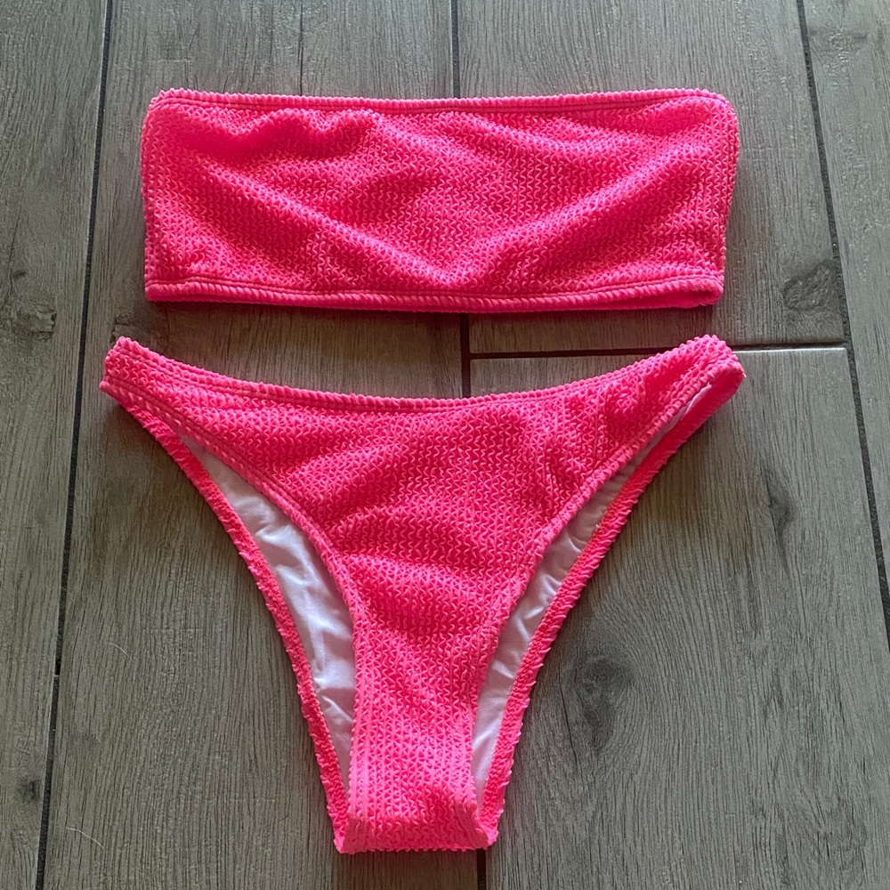 Hot pink bikini